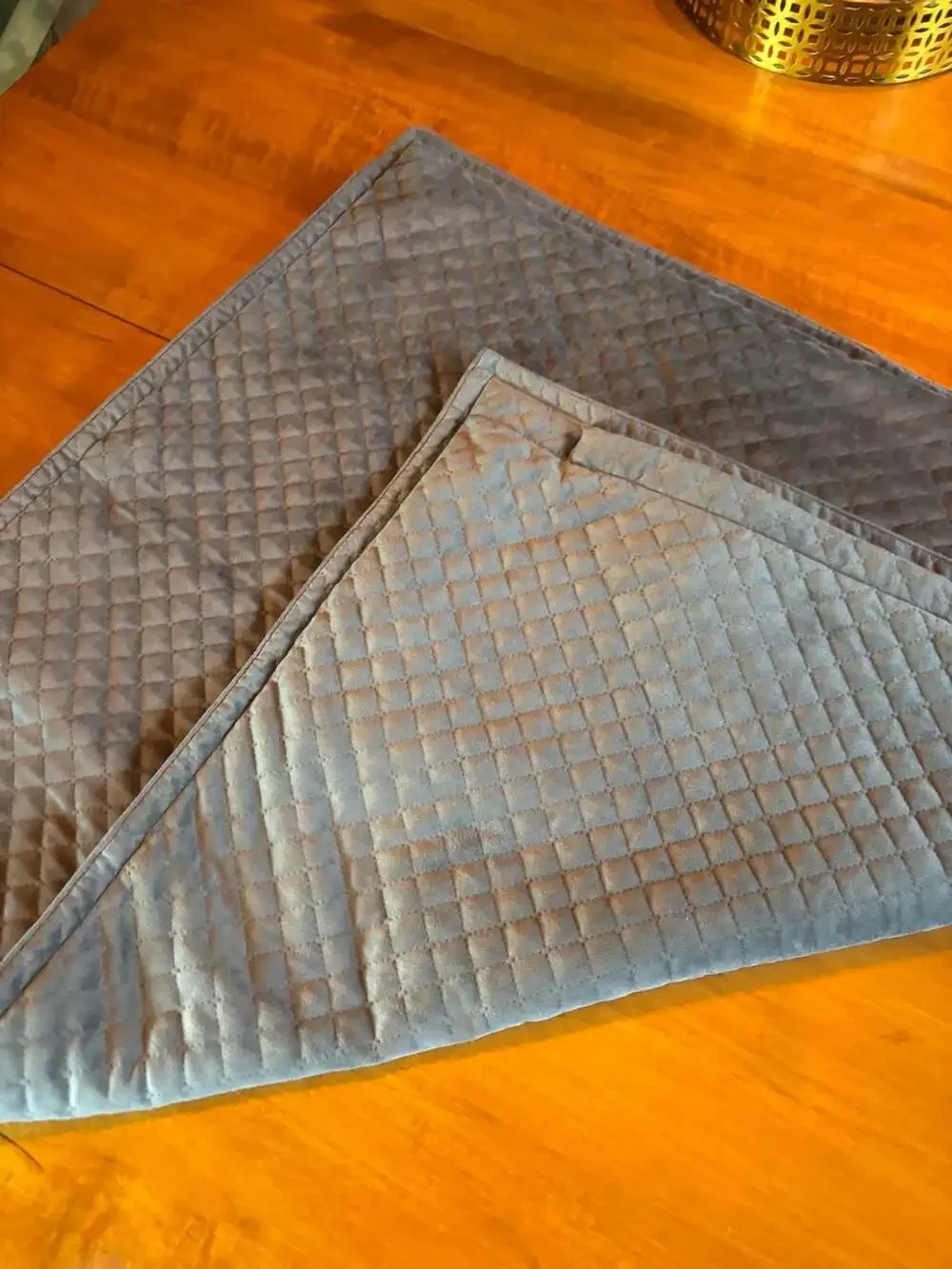 Pendleton Home Collection Quilted Velvet Weighted Blanket Gray Outer Cover